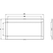 Siemens cover frame for door cutout 183.6 x 70.7 mm WxH accessory for: circuit 3VA9384-0SB10 - alternate 2
