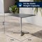 Flash Furniture Square Table Set, Aluminum, Plastic, Rattan, Stainless Steel, Grey TLH-ALUM-32SQ-020BKCHR4-GG - alternate 5