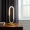 Homeroots 19" Gold Acrylic And Metal Mod Paper Clip LED Table Lamp 558368 - alternate 1