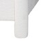 Baxton Studio Laria Modern White Teddy-Bear Fabric Queen Size 5-Piece Bedroom Set 253-13996-13998-13997-13999-ZORO - alternate 5