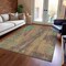 Homeroots 9' X 12' Orange And Teal Blue Abstract Washable Indoor Outdoor Area Rug 616164 - alternate 2
