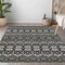 Homeroots 3' X 5' Charcoal Brown And Ivory Moroccan Washable Indoor Outdoor Area Rug 594310 - alternate 4