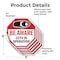 Signmission Be Aware CCTV In Operation, 6 inch X 6 inch, Vinyl Decal, 5PK OC-D-5PACK-6-32 - alternate 3