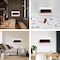 Northwest Wall Mounted Electric Fireplace Heater - 10-Color LED Flame and 3 Media Backgrounds 80-2000A-36-WHITE - alternate 4