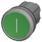 Siemens Pushbutton, 22 mm, round, metal, shiny, green, inscription: I 3SU1050-0AB40-0AC0-ZY19 - alternate 2