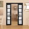 Sartodoors Double Pocket Interior Door, 48" x 84", Black QUADRO4002DP-BLK-4884 - alternate 1