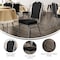 Flash Furniture HERCULES Series Crown Back Stacking Banquet Chair in Black Fabric - Silver Vein Frame FD-C01-SILVERVEIN-BK-BK-GG - alternate 4