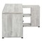 Homeroots 60" Gray L Shape Computer Desk With Three Drawers 333522 - alternate 5
