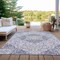 Homeroots 10' X 14' Lavender And Ivory Medallion Washable Indoor Outdoor Area Rug 617466 - alternate 7