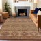 Homeroots 9' X 12' Beige Taupe And Gold Tribal Washable Indoor Outdoor Area Rug 615396 - alternate 3
