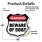 Signmission Dog Warning Shield Sign Beware Of Dogs, 18 Inch X 18 Inch, Vinyl Decal SHI-D-18-376 - alternate 3