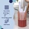 Happimess Harper Modern 4.13-Gallon 2-Tone Faux Wicker Cylinder Outdoor Trash Can, Pink/Red HPM1101C - alternate 3