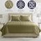 Lavish Home 3-Piece Queen Quilt Bedding Set Queen Bedspread and 2 Pillow Shams with Diamond Pattern, Green 66-001-QG - alternate 3