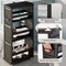 Alaterre Furniture 3 Tier Slim Rolling Storage Cart Narrow Rolling Cart with Handle and Wheels LHKIT-002 - alternate 4