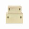 Homeroots Set of Two Gold And White Wood And Shagreen Box With Lid, 2PK 489359 - alternate 3