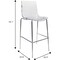 Leisuremod Astor Ripple Swirl Polycarbonate Seat Barstool with Chrome Base & Footrest ACC-30CL - alternate 4