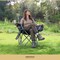 Arrowhead Outdoor Portable Folding USB-Heated Camping Chair with 6-Can Armrest Cooler, Gray KKS0327U - alternate 5