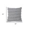 Homeroots Set of Two Gray Ribbed Cotton Throw Pillow With Fringe, 2PK 554606 - alternate 3