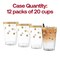 Smarty Had A Party 12 oz Clear with Gold Dots Round Disposable Plastic Tumblers 240 Cups, 240PK 518-G-CASE - alternate 3