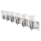 Jonathan Y Irving 40" 6-Light Seeded Glass/Iron Modern Contemporary LED Vanity Light, Nickel JYL7621A - alternate 4