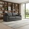 Homeroots 78" Gray Fabric Sofa With Brown Legs 640997 - alternate 3