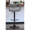 Homeroots Gray and Black Faux Leather with Metal Swivel Adjustable Height Bar Chair 534473 - alternate 1