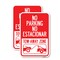 Signmission No Parking No Estacionar Tow Away Zone With Graphic D, 12'' X 18'', Heavy Gauge Aluminum, 2PK A-1218-2PACK-23706 - alternate 1