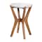 Baxton Studio Phaedra Round Marble End Table 270-14717-ZORO - alternate 1