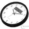 Clockswise 14-inch Wall Clock, Non-Ticking Analog & Digital with Temperature Display Battery Powered,  QI004749.BK.14 - alternate 4