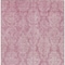 Homeroots 9' X 12' Pink And Ivory Damask Washable Indoor Outdoor Area Rug 616536 - alternate 4