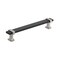 Amerock Overton 6-5/16 in 160 mm Center-to-Center Brushed Matte Black/Satin Nickel Cabinet Pull BP36683BMBG10 - alternate 1