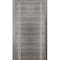 Sartodoors Sliding Closet Bi-fold Doors, Planum 0310 Ginger Ash and Aluminum Strips, Sturdy Tracks Moldings Tr PLANUM0310BF-GA-60 x 96 (2* 30x96) - alternate 1