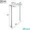 Amgood 36 in. Stainless Steel Table-Mounted Pot Rack AMG TMP-36-Z - alternate 3