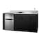 Summit 72" Wide All-In-One Kitchenette, ADA Counter Height CK72ADASINKR - alternate 4