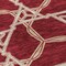 Homeroots 8' Burgundy And Gold Round Geometric Washable Indoor Outdoor Area Rug 613472 - alternate 3