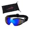 Bison Life Safety Goggles, Blue Lens, Anti-Fog & Anti-Scratch, Foam Padding, Venteding, Mirage Series SH-MRSG-BMLBKS-MS19 - alternate 1