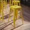 Flash Furniture 4PK 30"H Backless Distressed Yellow Metal Barstool 4-ET-BT3503-30-YL-GG - alternate 1