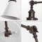 Jonathan Y Rover 7" Classic Industrial Metal Adjustable Arm LED Wall Sconce, White/Oil Rubbed Bronze JYL7462C - alternate 3
