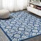 Jonathan Y Gallia Tile Trellis High-Low Light Gray/Blue 3 ft. x 5 ft. Indoor/Outdoor Area Rug AMC107B-3 - alternate 5