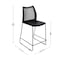 Flash Furniture HERCULES Series Black Stack Counter Stool with Air-Vent Back and Black Powder Coated Sled Base, 3PK 3-RUT-498A-CS-BK-GG - alternate 3