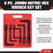 Performance Tool 6 pc. Jumbo Hex Wrench Set, Metric, Long Arm, Storage Case W1938 - alternate 5