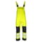 Dome75 DYNAMIC Series Class E Black Bottom Rain Bib, HiVis Yellow, LG/XL DRB3452 - alternate 2