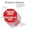 Signmission Private Drive Children at Play, 6 inch X 6 inch, Vinyl Decal, 5PK OC-D-5PACK-6-35 - alternate 2