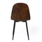 Homeroots Set of Four Espresso and Black Faux Suede and Steel Dining Side Chairs, 4PK 719326 - alternate 3
