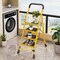 Wrightmaster 4.9 ft. Carbon Steel Lightweight Step Ladder, 9 ft. Reach w/ Non-Marring Feet 300 lb. Capacity ZoroYGHS4B - alternate 6