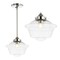 Jonathan Y Kurtz 9.5" Adjustable Drop Metal/Glass LED Pendant, Chrome JYL3517B - alternate 4