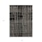 Homeroots 5' X 8' Black Ivory And Brown Striped Washable Indoor Outdoor Area Rug 597374 - alternate 4