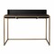 Homeroots 46" Black And Gold Writing Desk 402050 - alternate 1