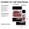 Signmission Complete Auto Repair Foreign & Domestic, Vinyl Decals Only 24 Inch x 36 Inch, Vinyl Decal, 2PK DSB-2436-2PACK-CompleteAutoRepairForeign - alternate 2