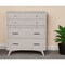 Homeroots 38" Gray Solid Wood Four Drawer Chest 524145 - alternate 4